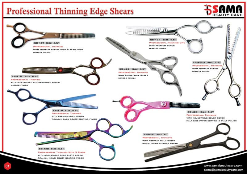 Professional Thinning Edge Shears